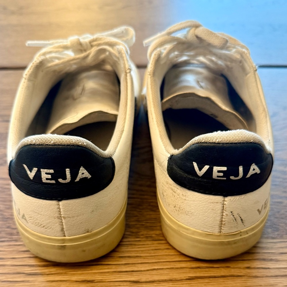 Veja White and Black Sneakers